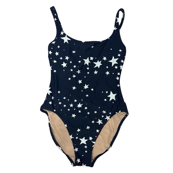 J. Crew Other - J.Crew Navy Americana Stars Scoop Back One Piece Swimsuit